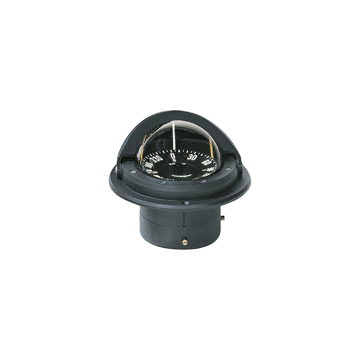 Voyager Compass-Flush Mount, Flat Dial, Black