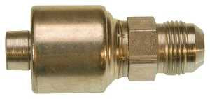 Gates MegaCrimp G25165-0810 Hose Coupling, 1/2 x 7/8 in Dia, 2.91 in, 7/8-14, Crimp x JIC, Straight Angle, Steel, Zinc