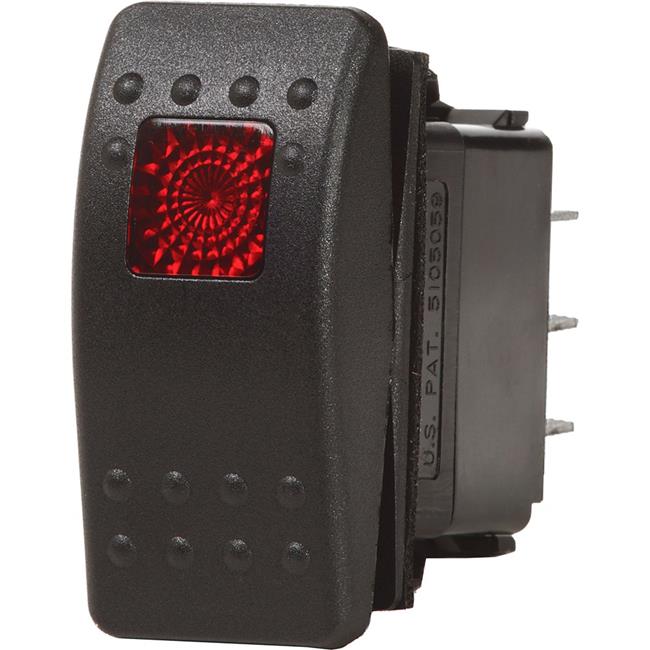 Blue Sea 7934 Water Resistant Contura II Switch, Black, Off-On