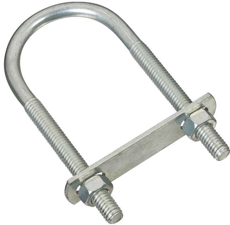 National Hardware N222-158 U-Bolt, 5/16-18 Thread, 2-1/4 in L Thread, Steel, Zinc-Plated, Pack of 5