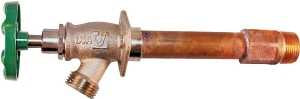 Arrowhead Brass 455-12LF Frost-Free Standard Wall Hydrant, 12 in L, 1/2 x 3/4 in, FIP x MIP x Male Hose Thread, 125 psi