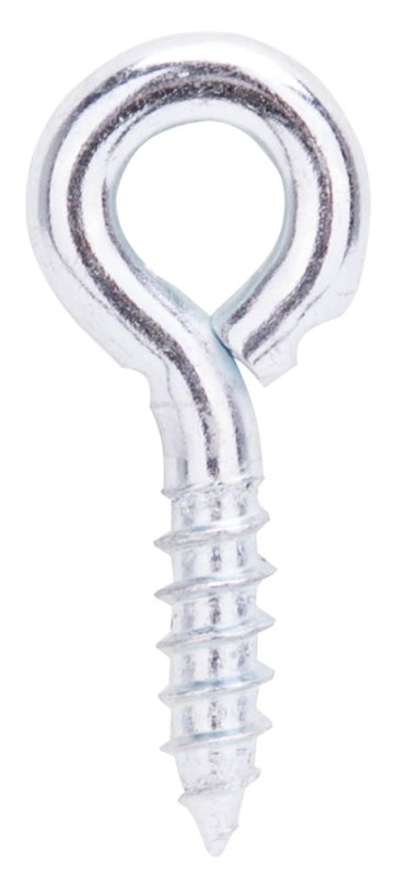 ProSource LR230 Screw Eye, 4.8 mm Dia Wire, 6 mm Thread, 3/4 in L Thread, 1-5/8 in OAL, 187 lb Working Load, Steel, Zinc, Pack of 20