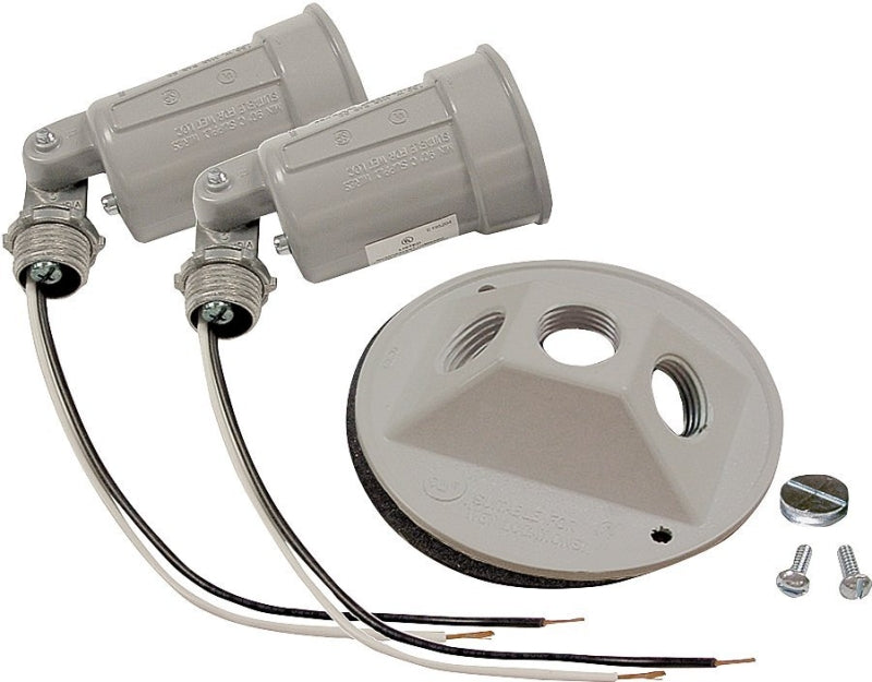 Hubbell 5625-5 Lamp Holder, Combination, Weatherproof, 3.336 in L x 8 in W x 4.125 in H Dimensions, 120 V, PAR 38 Lamp