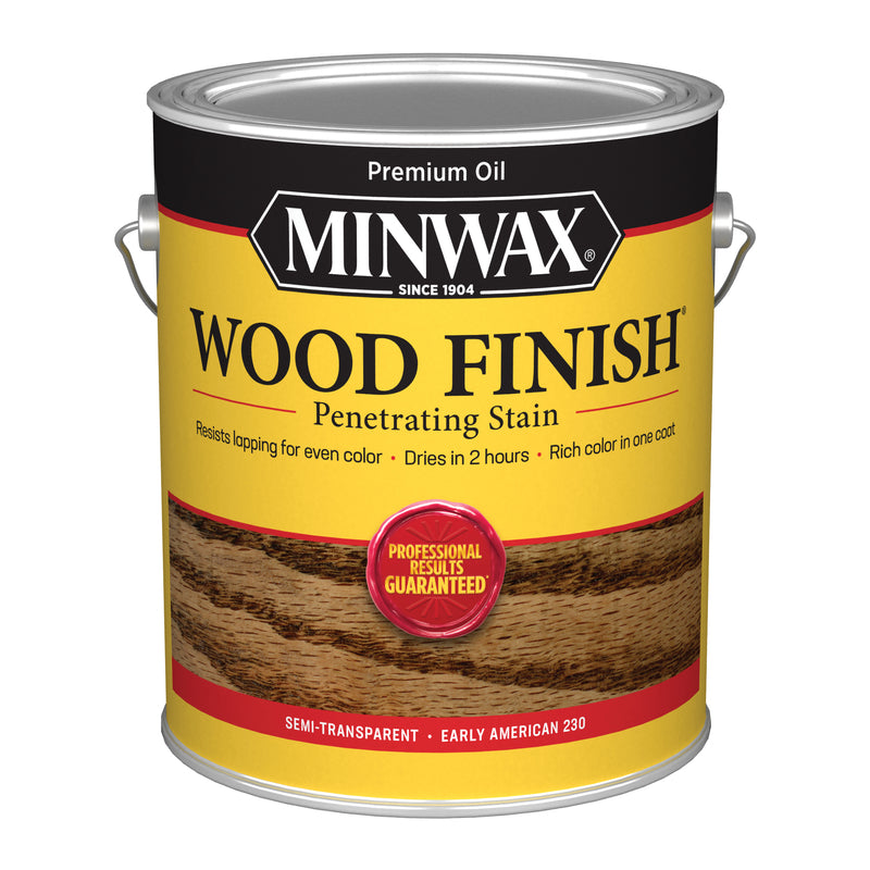 Minwax Wood Finish Semi-Transparent Early American Oil-Based Penetrating Wood Stain 1 gal, Pack of 2