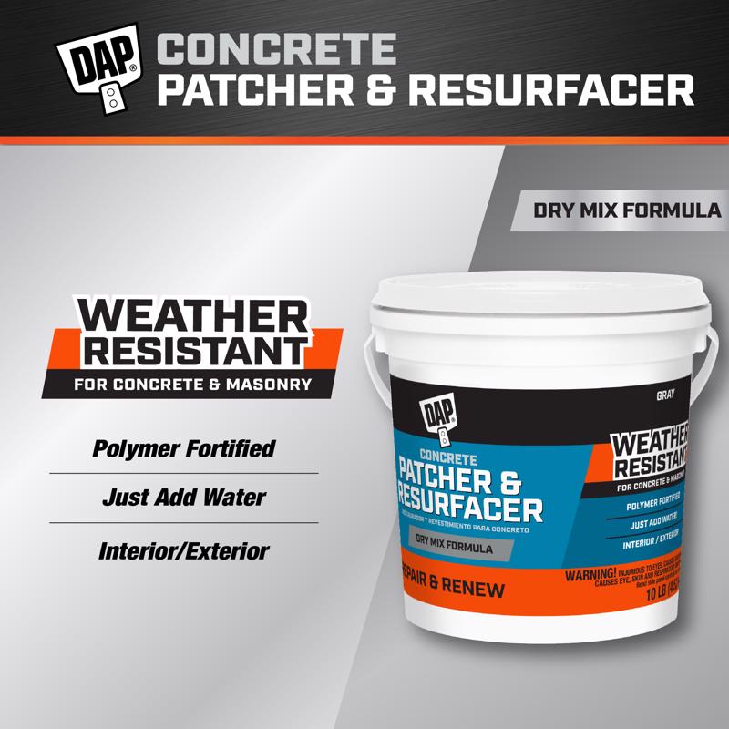 DAP Concrete Resurfacer 10 lb Gray, Pack of 4