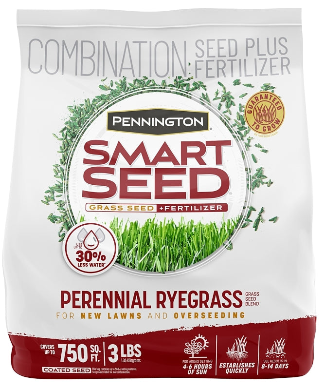 Pennington Smart Seed 100543717 Grass Seed, 3 lb Bag