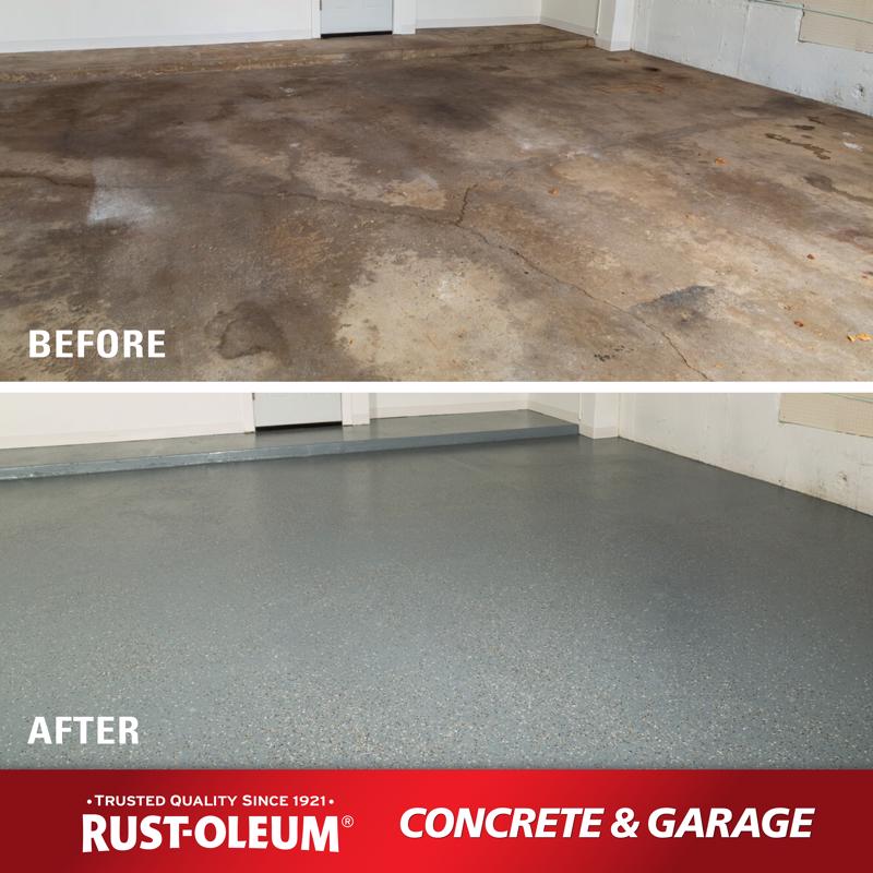 Rust-Oleum Satin Tint Base Acrylic Concrete & Garage Floor Paint 1 gal, Pack of 2