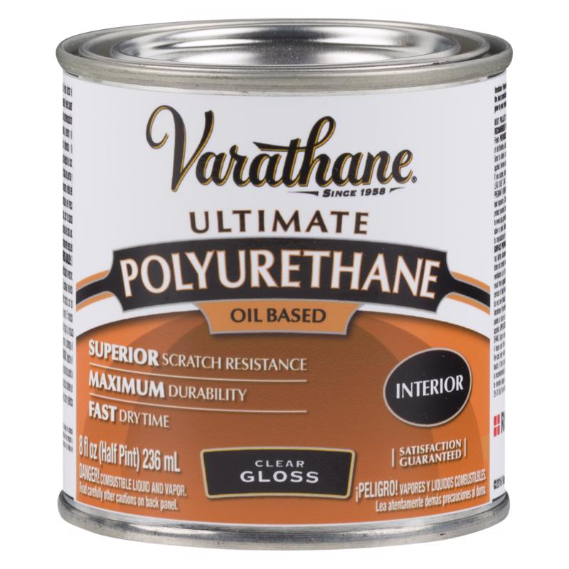 Varathane Premium Gloss Clear Oil-Based Polyurethane 0.5 pt, Pack of 4