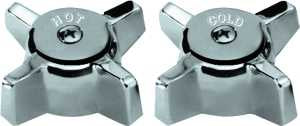 Danco 88092 Faucet Knob Handle, Zinc, Chrome-Plated, For: Sterling/Rockwell Two Handle Tub/Shower Faucets