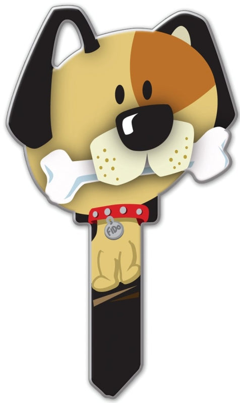Lucky Line Key Shapes Series B114K Key Blank, Brass, Enamel-Coated, For: Kwikset Locks, Pack of 5