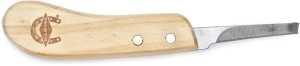 Diamond Farrier D271L Hoof Knife, Narrow Blade, Steel Blade, Hardwood Handle, Comfort Grip Handle, 8 in OAL