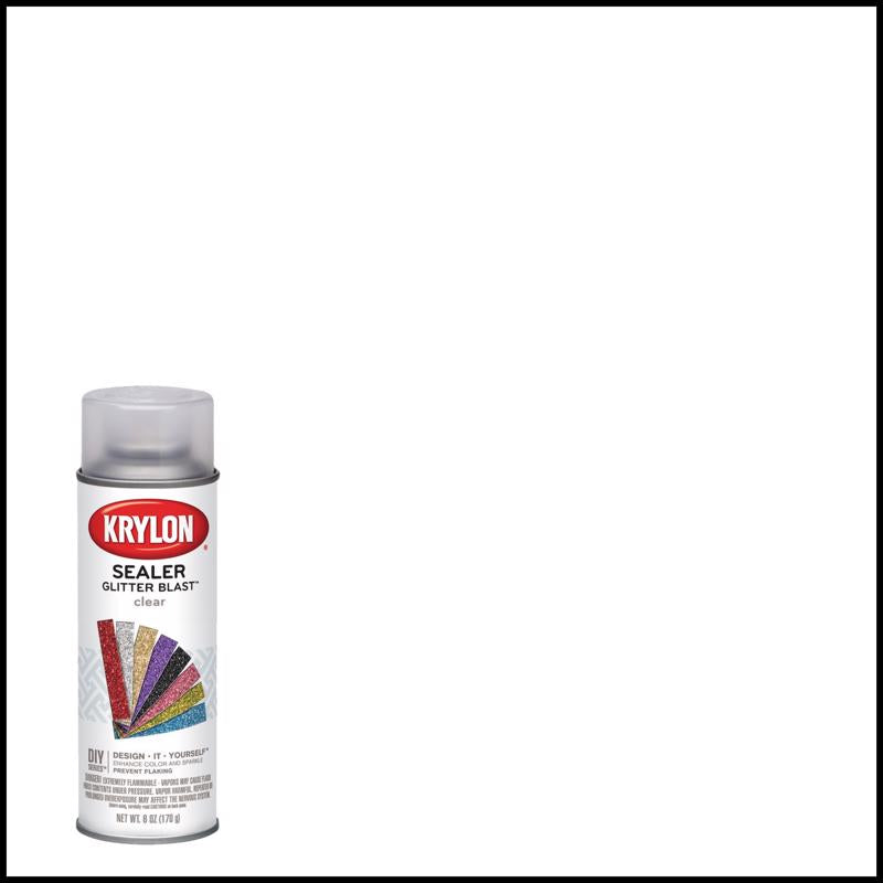 Krylon Glitter Blast Clear Spray Paint 6 oz, Pack of 6