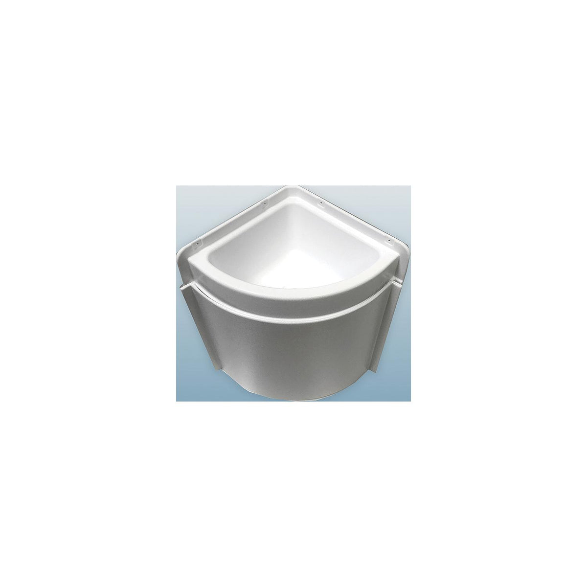 Specialy Recreation LSC11W Lavatory Corner Sink, 11″, White