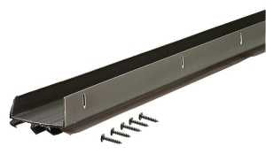 M-D 05991 Door Bottom, Brown, 36 in L, 1-3/4 in W, 1-1/2 in H, Vinyl
