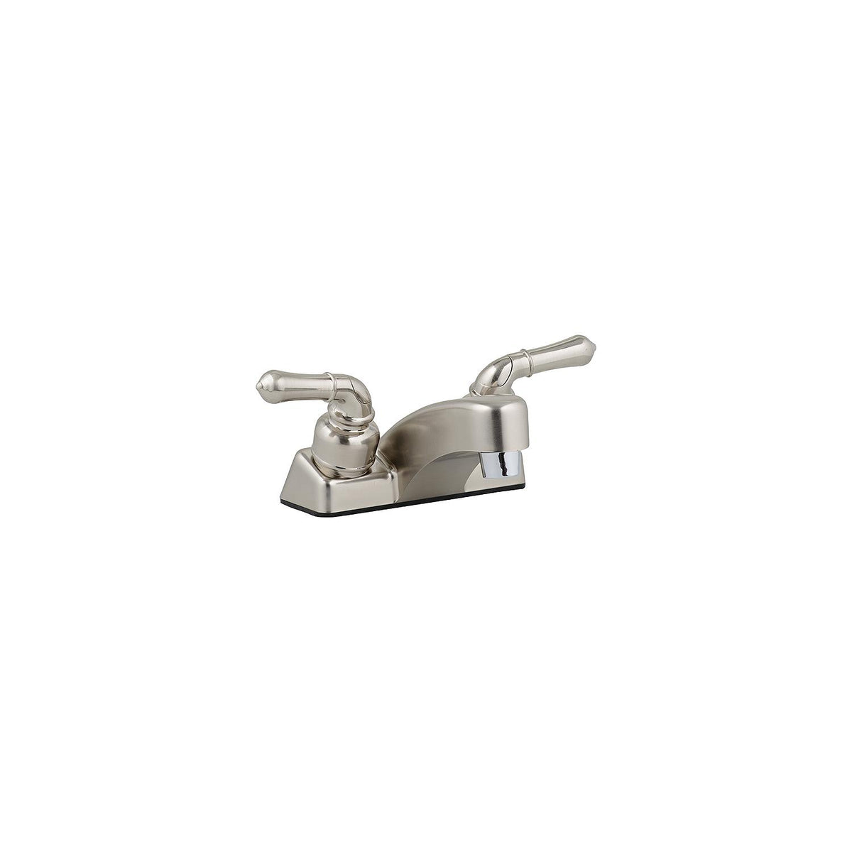 Utopia Lavatory 4″ Faucet, Nickel w/Tea Pot Handles