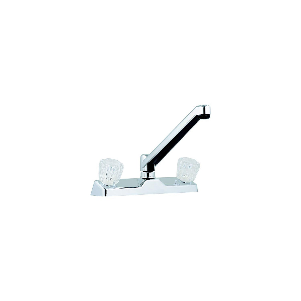 Utopia 8″ Kitchen Faucet, Chrome w/Clear Handles