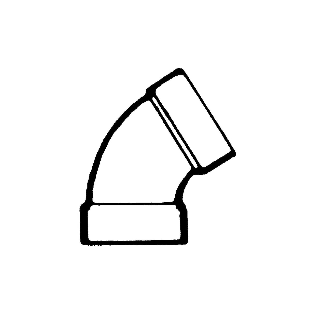 60 ELBOW 1 1/2IN ABS