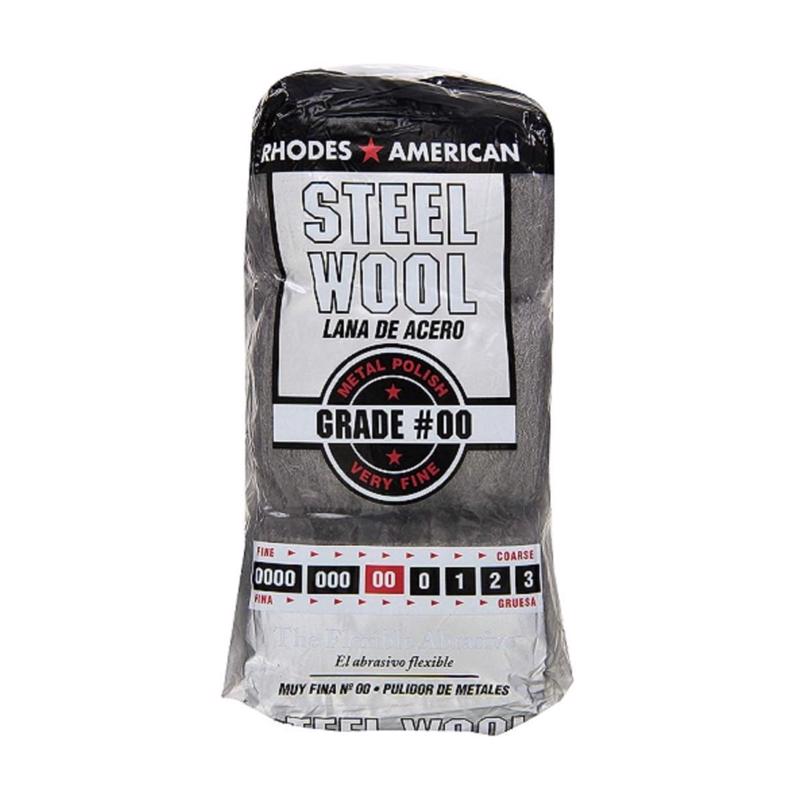 Rhodes American 00 Grade Very Fine Steel Wool Pad 12 pk, Pack of 6