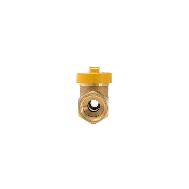 ProLine Series 7701G Series 114-522HN 1-Piece Straight Gas Valve, 3/8 x 1/2 in Connection, Flare x FIP, Brass Body