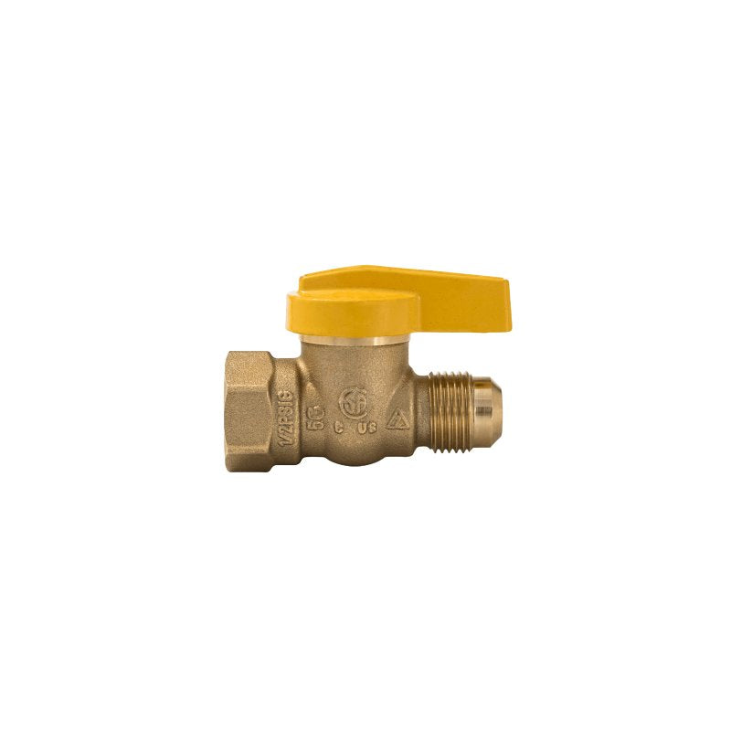 ProLine Series 7701G Series 114-523HN 1-Piece Straight Gas Valve, 1/2 in Connection, Flare x FIP, 14 to 125 psi Pressure