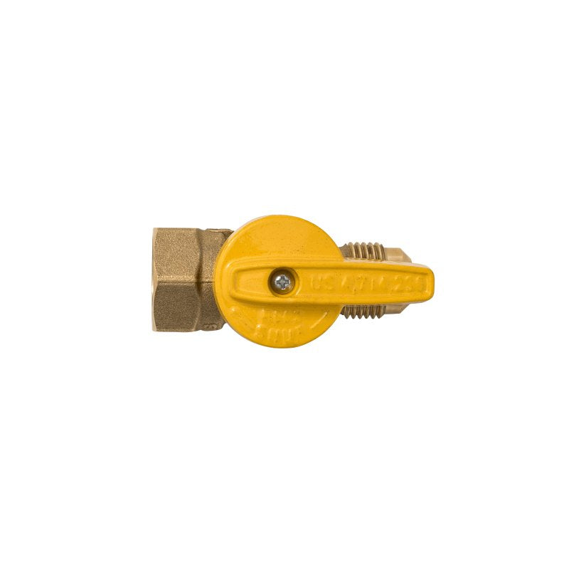 ProLine Series 7701G Series 114-523HN 1-Piece Straight Gas Valve, 1/2 in Connection, Flare x FIP, 14 to 125 psi Pressure