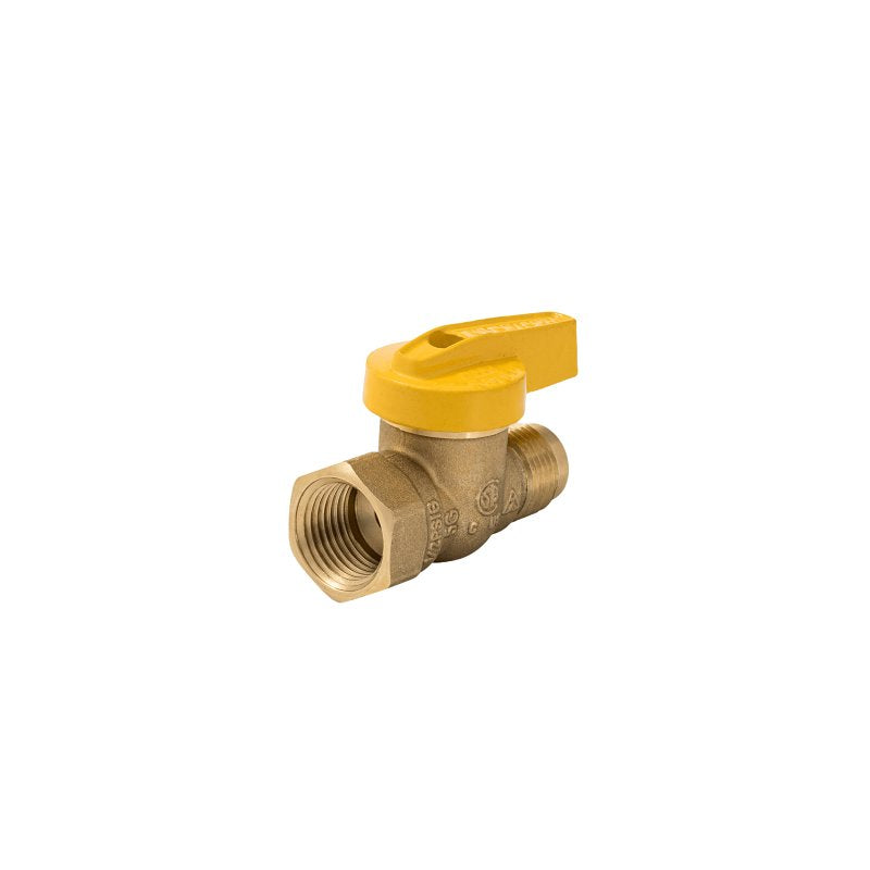 ProLine Series 7701G Series 114-523HN 1-Piece Straight Gas Valve, 1/2 in Connection, Flare x FIP, 14 to 125 psi Pressure