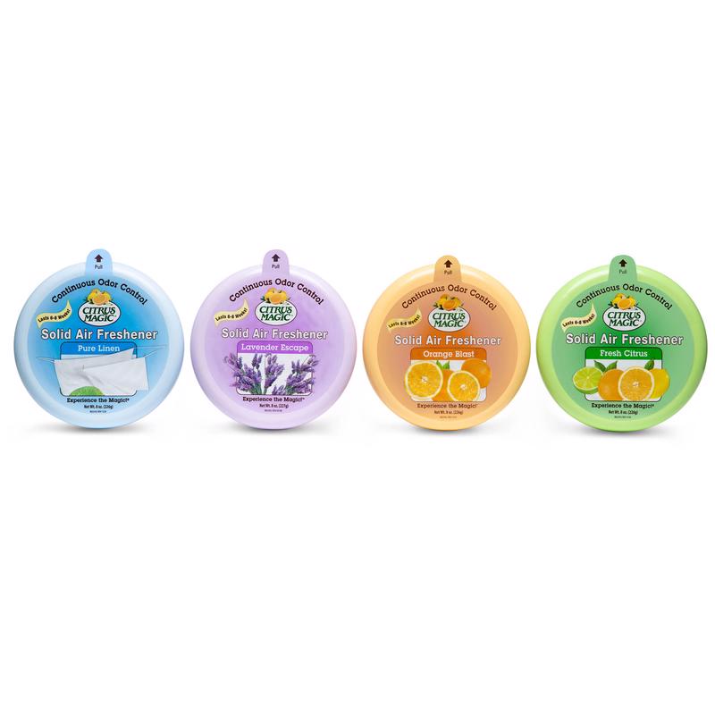 Citrus Magic Pure Linen Scent Air Freshener 8 oz Solid, Pack of 6