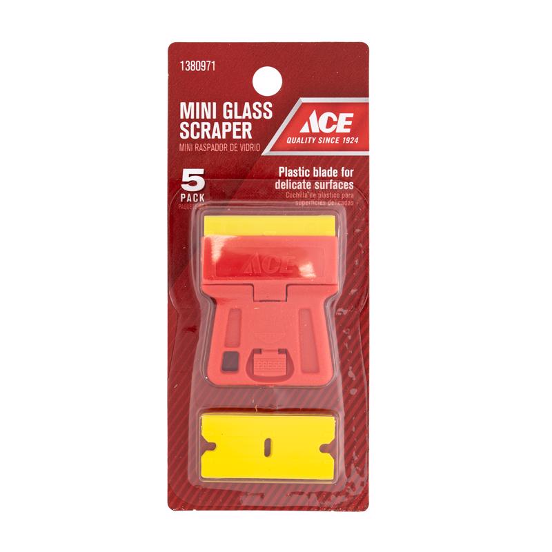 Ace 0.19 in. W Plastic Double Edge Scraper, Pack of 10