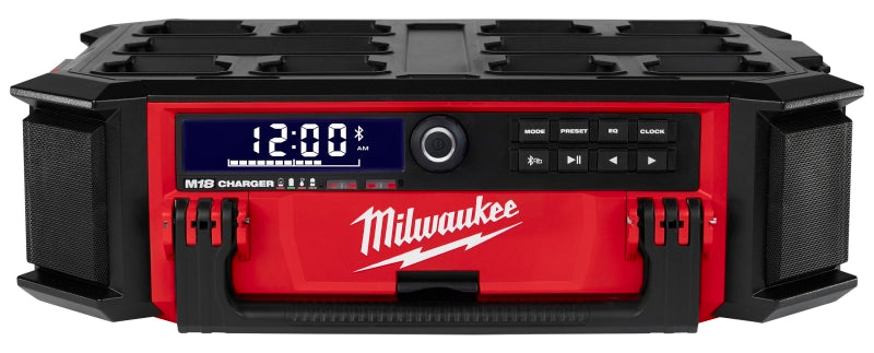Milwaukee M18 PACKOUT Series 2950-20 Jobsite Charger Radio, Tool Only, 18 V, 5 Ah, 18-Channel, Bluetooth 4.2