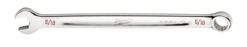 Milwaukee 45-96-9410 Combination Wrench, SAE, 5/16 in Head, 5.51 in L, 12-Point, Steel, Chrome-Plated