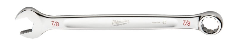 Milwaukee 45-96-9428 Combination Wrench, SAE, 7/8 in Head, 11.61 in L, 12-Point, Steel, Chrome-Plated