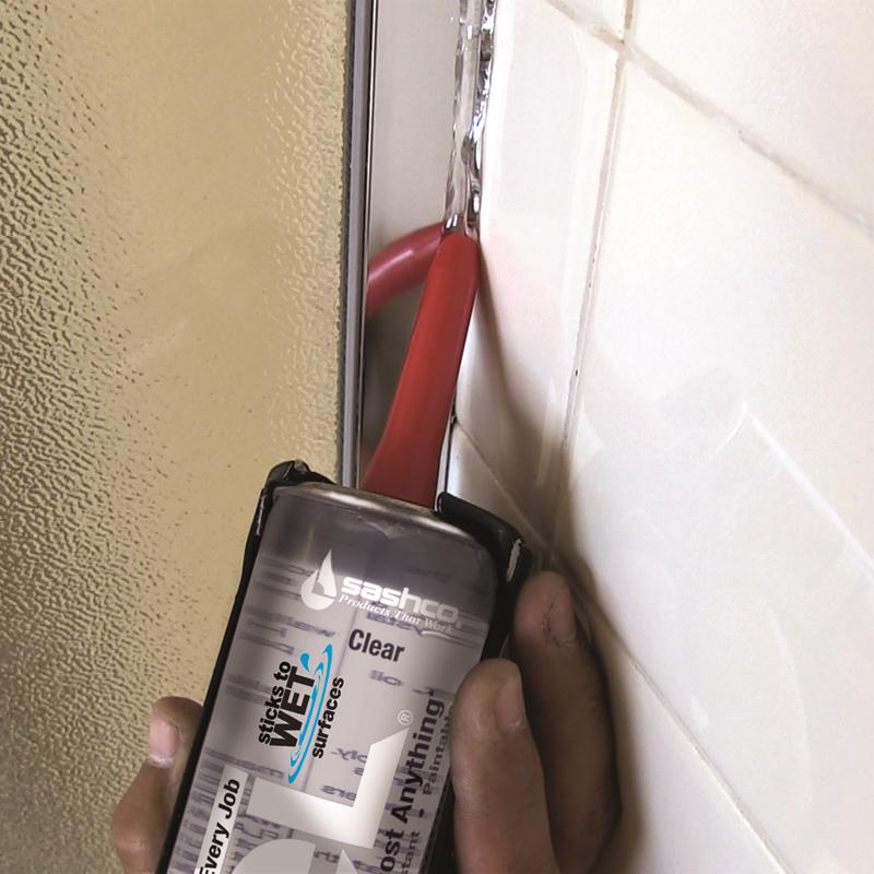 Sashco Lexel Clear Synthetic Rubber All Purpose Caulk 10.5 oz, Pack of 12