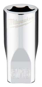 Milwaukee 45-34-9005 Socket, 5/16 in Socket, Standard Socket, 4.921 in OAL, 1/4 in Drive, 6-Point, Chrome