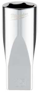 Milwaukee 45-34-9053 Socket, 15 mm Socket, Deep Socket, 2.559 in OAL, 1/4 in Drive, 6-Point, Chrome Vanadium Steel