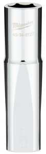 Milwaukee 45-34-9127 Socket, 9/16 in Socket, Deep Socket, 1.02 in OAL, 1/2 in Drive, 6-Point, Chrome Vanadium Steel