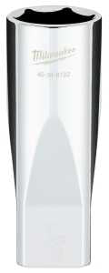 Milwaukee 45-34-9132 Socket, 7/8 in Socket, Deep Socket, 1-1/4 in OAL, 1/2 in Drive, 6-Point, Chrome Vanadium Steel