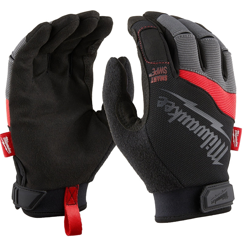 Milwaukee 48-73-8523 Work Gloves, Unisex, XL, 9.57 in L, Reinforced Thumb, Hook and Loop Cuff, Synthetic Leather