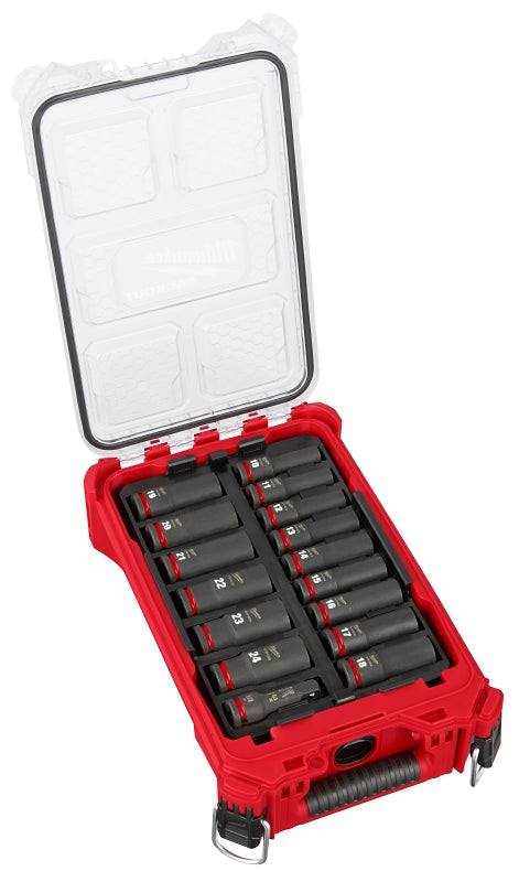 Milwaukee SHOCKWAVE Impact Duty 49-66-6803 Socket Set, Chrome Molybdenum Steel