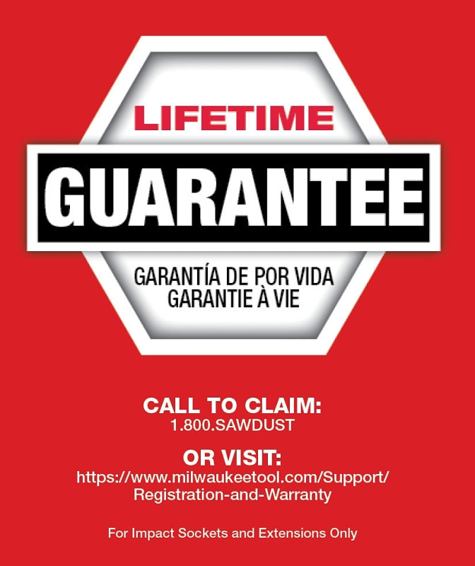 Milwaukee 49-66-6804 SHOCKWAVE Impact Duty Series Socket Set, Includes: 1-1/8 in Standard Sockets