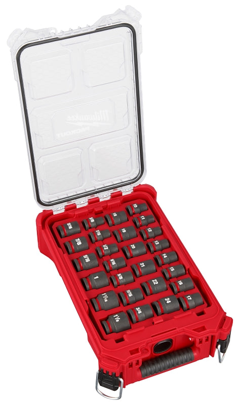 Milwaukee SHOCKWAVE Impact Duty 49-66-6804 Socket Set, Chrome Molybdenum Steel