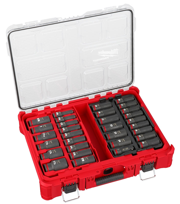 Milwaukee SHOCKWAVE Impact Duty 49-66-6806 Socket Set, Chrome Molybdenum Steel