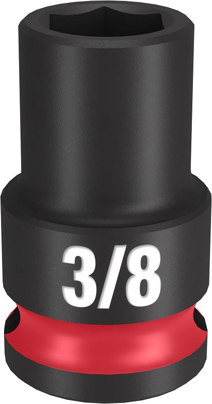 Milwaukee SHOCKWAVE Impact Duty 49-66-6104 Shallow Impact Socket, 3/8 in Socket, 3/8 in Drive, Square Drive, 6-Point