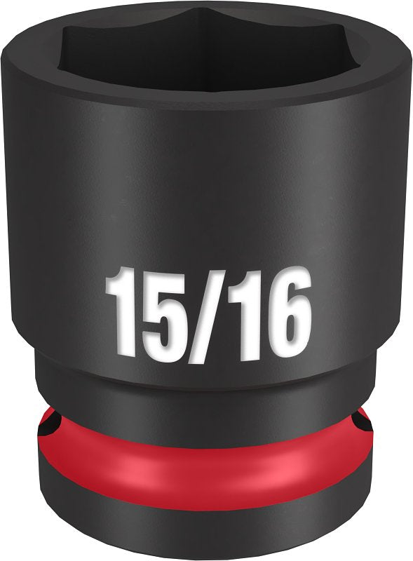 Milwaukee SHOCKWAVE Impact Duty 49-66-6209 Shallow Impact Socket, 15/16 in Socket, 1/2 in Drive, Square Drive, 6-Point