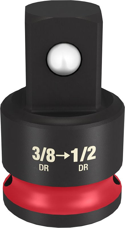 Milwaukee SHOCKWAVE Impact Duty Series 49-66-6723 Socket Adapter, 3/8 in Drive, 1/2 in Output Drive, 1.41 in L, Steel