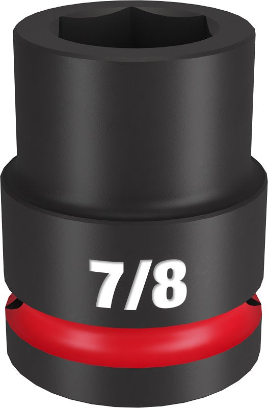 Milwaukee SHOCKWAVE Impact Duty 49-66-6305 Shallow Impact Socket, 7/8 in Socket, 3/4 in Drive, Square Drive, 6-Point