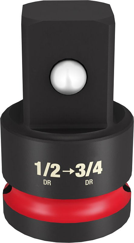 Milwaukee SHOCKWAVE Impact Duty Series 49-66-6726 Socket Adapter, 1/2 in Drive, 3/4 in Output Drive, 1.89 in L, Steel