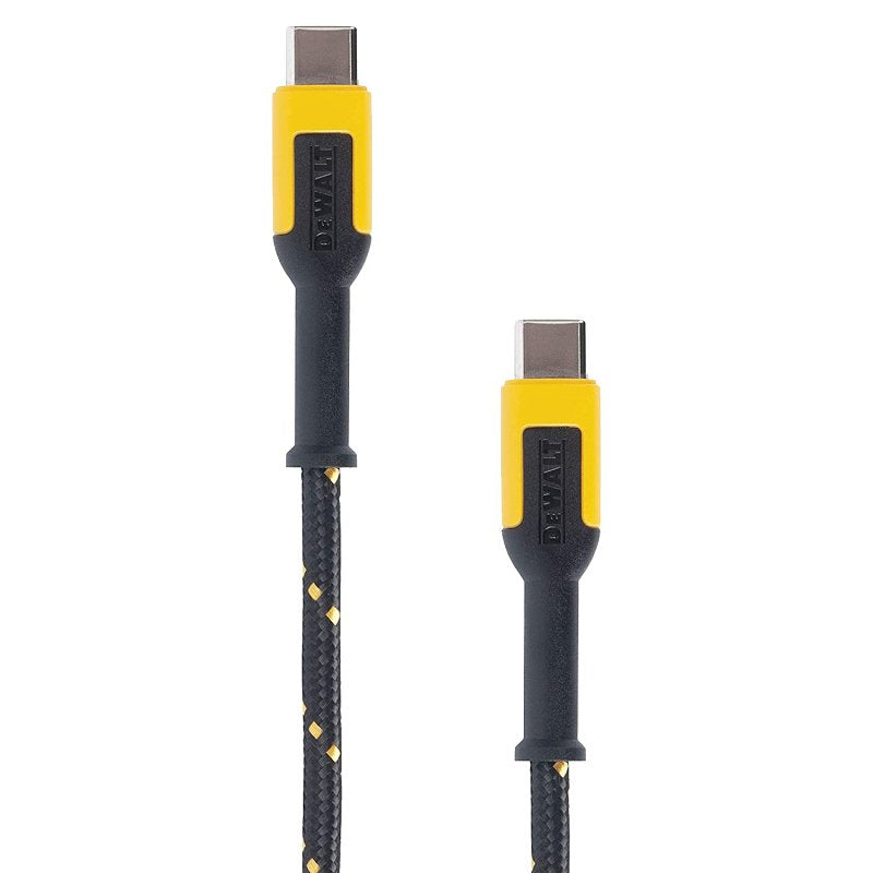 DEWALT 131 0021 DW2 Charging Cable, Type C, Kevlar Fiber Sheath, 10 ft L