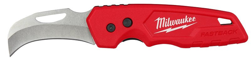 Milwaukee FASTBACK Series 48-22-1525 Folding Knife, 2.45 in L Blade, 1.24 in W Blade, Stainless Steel Blade, 1-Blade