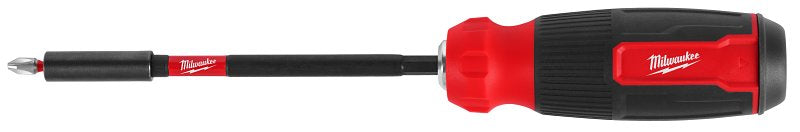 Milwaukee 48-22-2915 14-in-1 Magnetic Screwdriver with SHOCKWAVE Impact-Duty Bits, 3/16, 1/4 in Drive, 10.74 in OAL