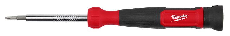 Milwaukee 48-22-2930 Multi-Bit Screwdriver, 5-3/4 in OAL, Plastic Handle, Non-Slip Handle